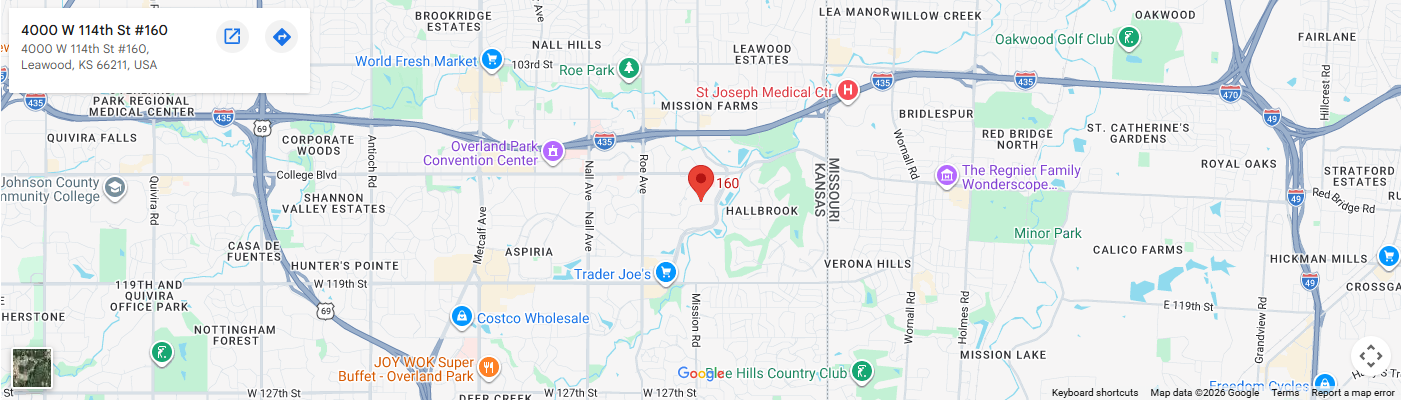 4000 West 114th Street Leawood - Google Map